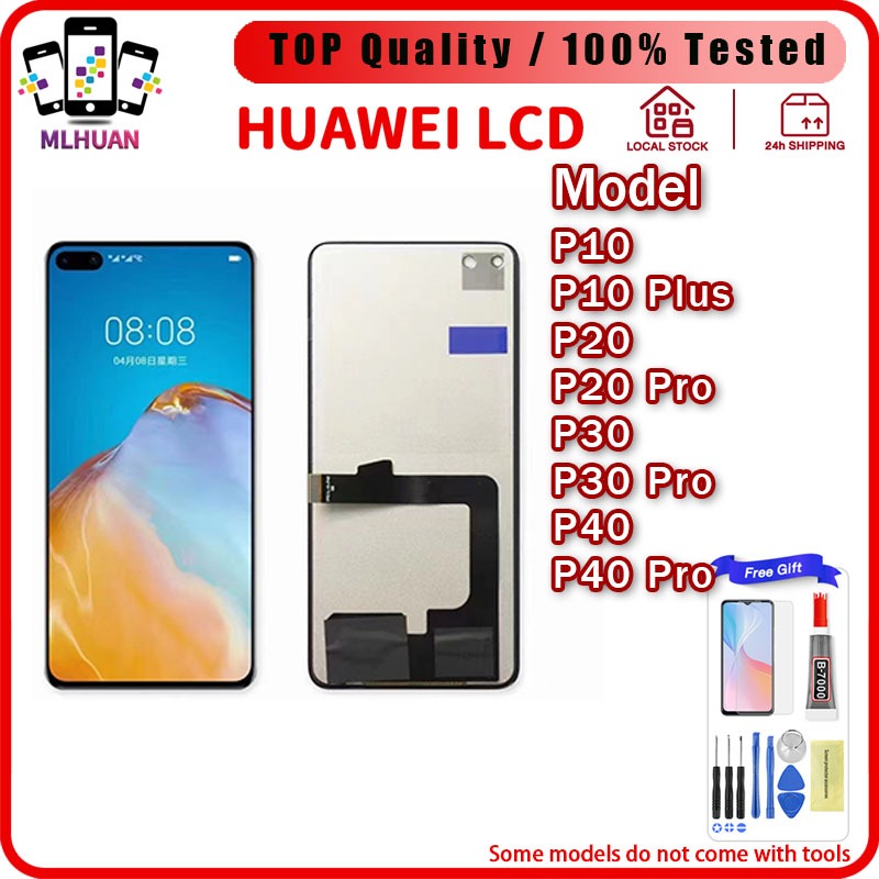 Lcd สําหรับ Huawei P40 Pro / P40/P30/P20 Pro P10 Plus จอแสดงผล LCD Touch Screen Digitizer Assembly ส