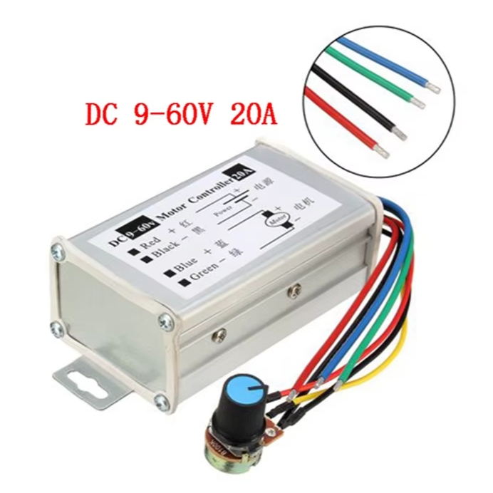 WH Brushed DC Motor Controller 12V24V ไปข้างหน้าและย้อนกลับความเร็วการสลับปรับกำลังขับสูงสุด 150W Current Regulator