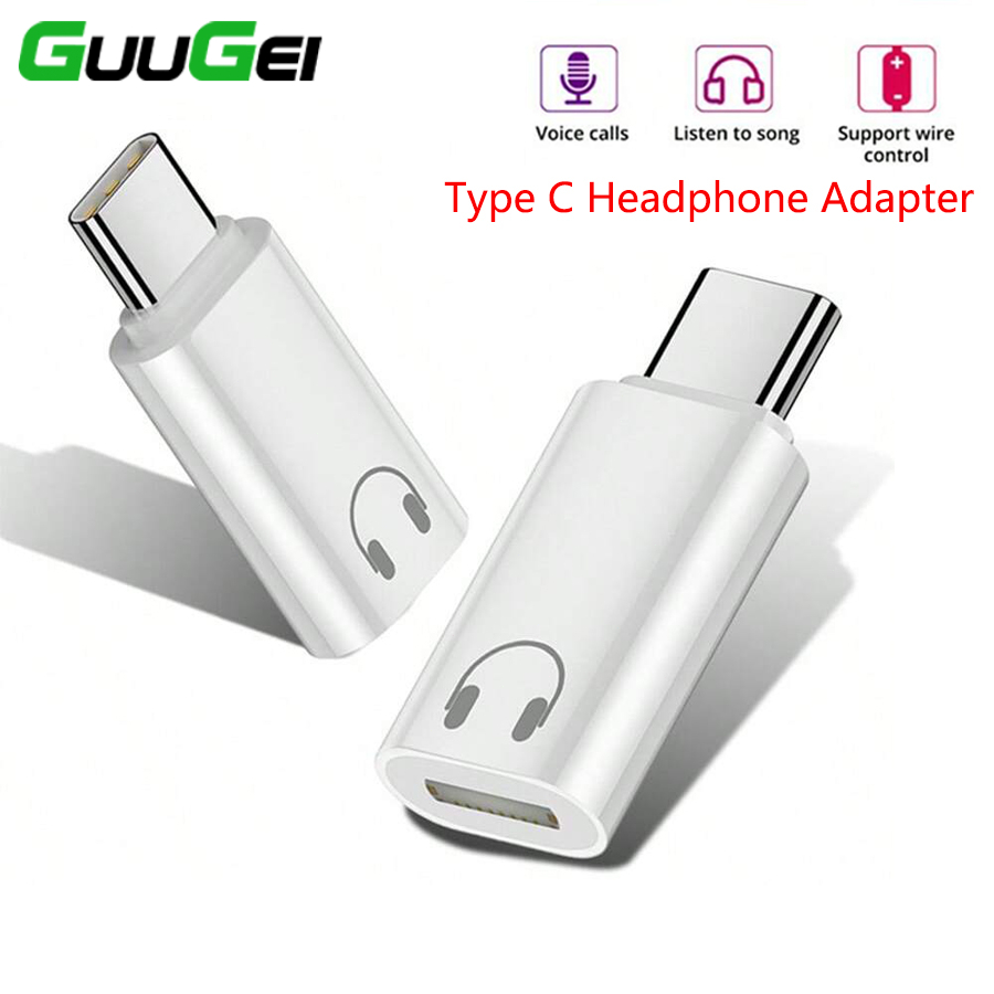 Guugei Type C ถึง IOS อะแดปเตอร์เสียงหูฟัง USB C ชายเป็นตัวแปลงหูฟังหญิง IOS