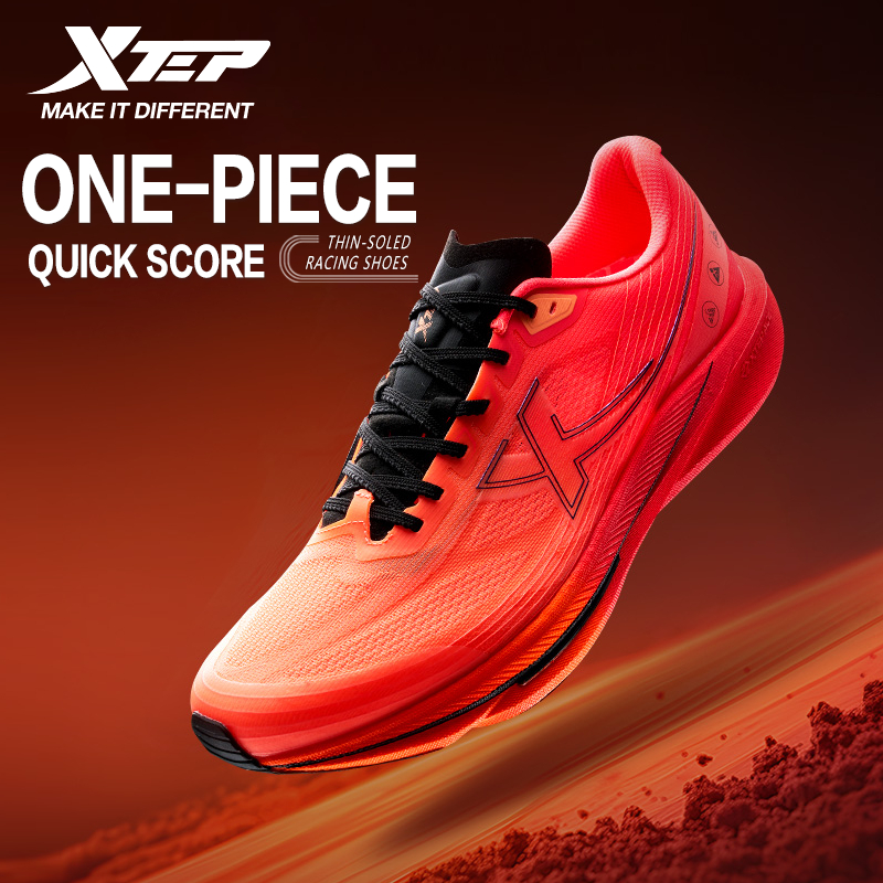 【xtep】One Piece 3.0 Quick Score |  รองเท้าวิ่งแบบพื้นบางโครงสร้างแผ่นไนลอน ACE + พื้นรองเท้าทนต่อการ