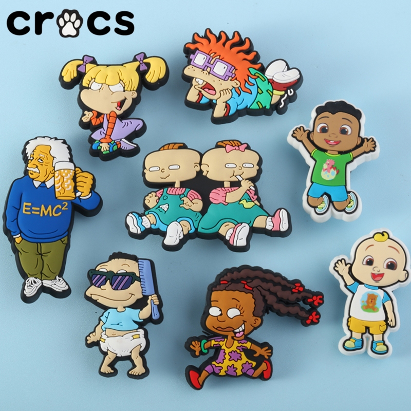 Crocs Crocs Zhibixing Accessories Hole Shoes Flower Texture Cartoon Cute Doll Series Shoe Buckle