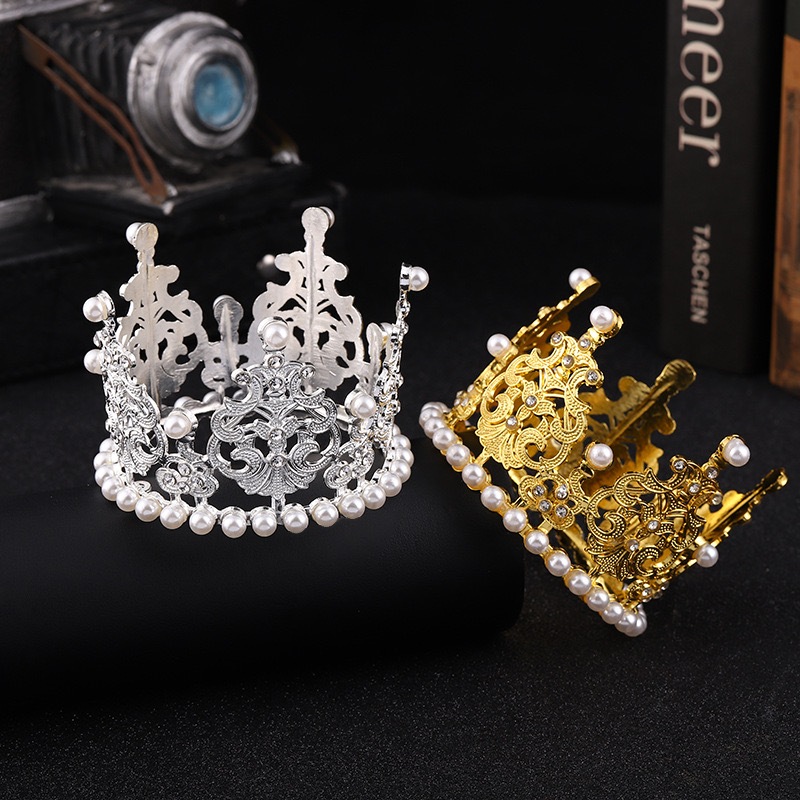 มงกุฎเพชรน้ํามุกโลหะผสมพรีเมี่ยม