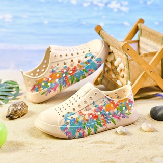 ฤดูร้อนใหม่เด็กส่วนบุคคลการพิมพ์รองเท้าแตะลําลองหนา พื้นรองเ…