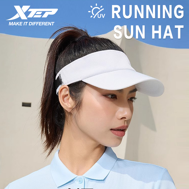 【xtep】Running sun hat | หมวกกีฬา หมวกวิ่ง หมวกกันแดด ระบายอากาศ คู่ กลวง หมวกทรงสูง เทนนิส