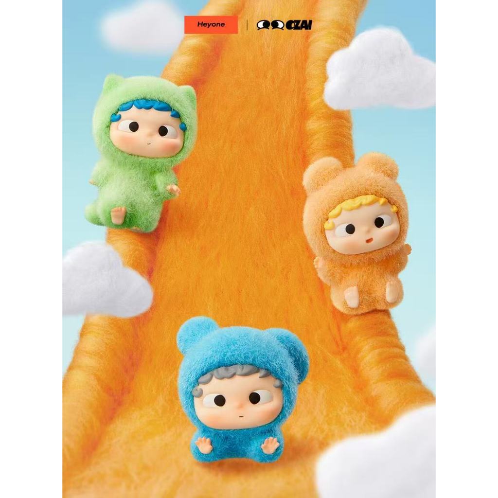 Heyone Ozai Heyone Ozai MINI MINI Furry Shelter Series Mystery กล่องตุ๊กตาน่ารักอินเทรนด์ของเล่นของส