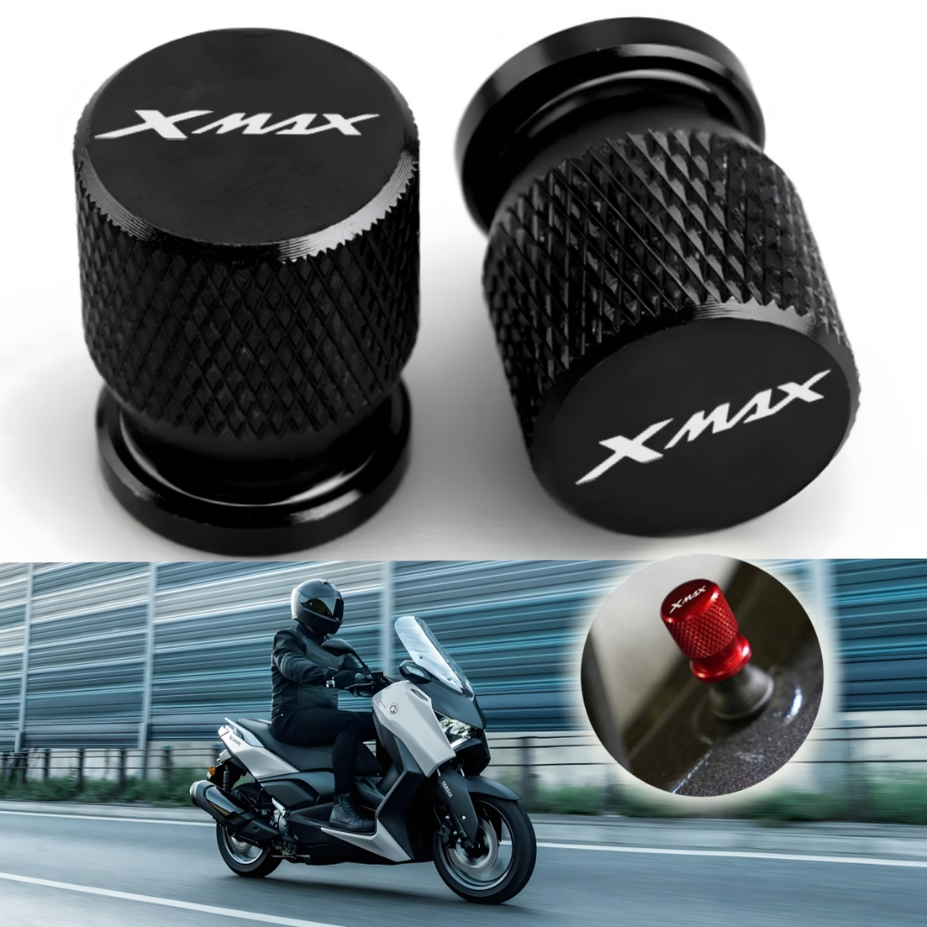 2 ชิ้นสําหรับ Yamaha XMAX 125 250 300 400 V2 2024 รถจักรยานยนต์ยางวาล์ว Air Port Stem ฝาครอบปลั๊ก CNC อุปกรณ์เสริม