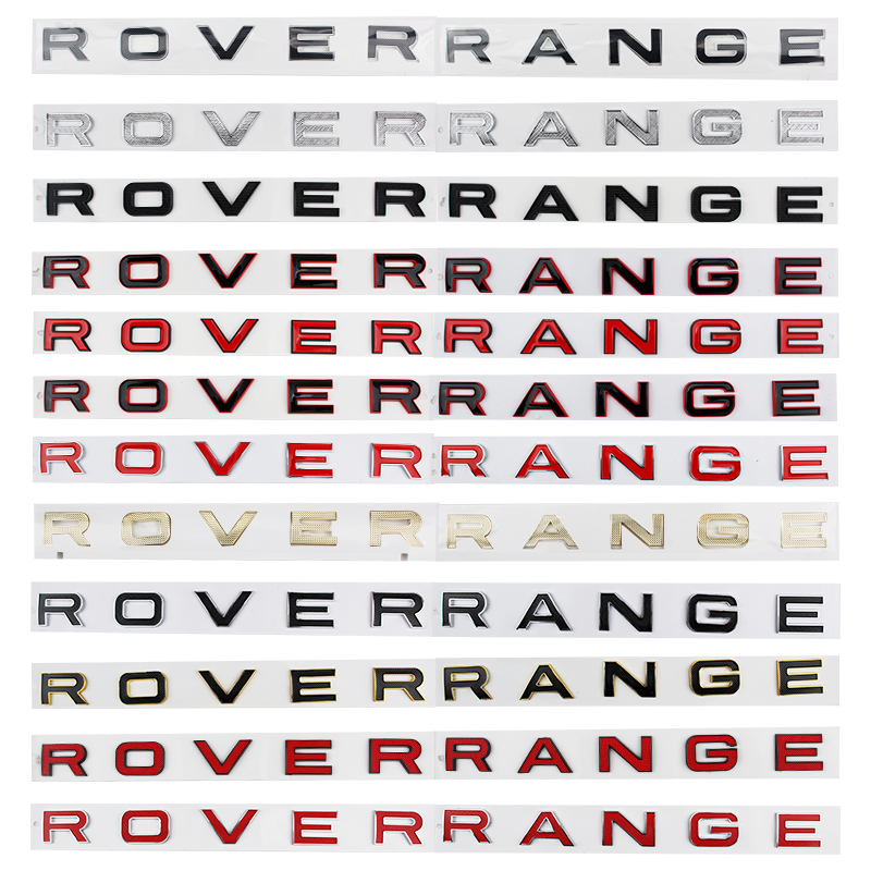 สําหรับ Land Rover Evoque/Discovery/RANGE Rover Sport belt ตัวอักษร ROWER RANGE โลโก้