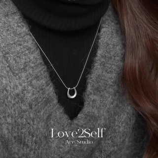 Love2Self X065 Minimalist สแตนเลส U รูปร่างม้ารองเท้าสร้อยคอผู้หญิง Non Tarnish สร้อยคอ