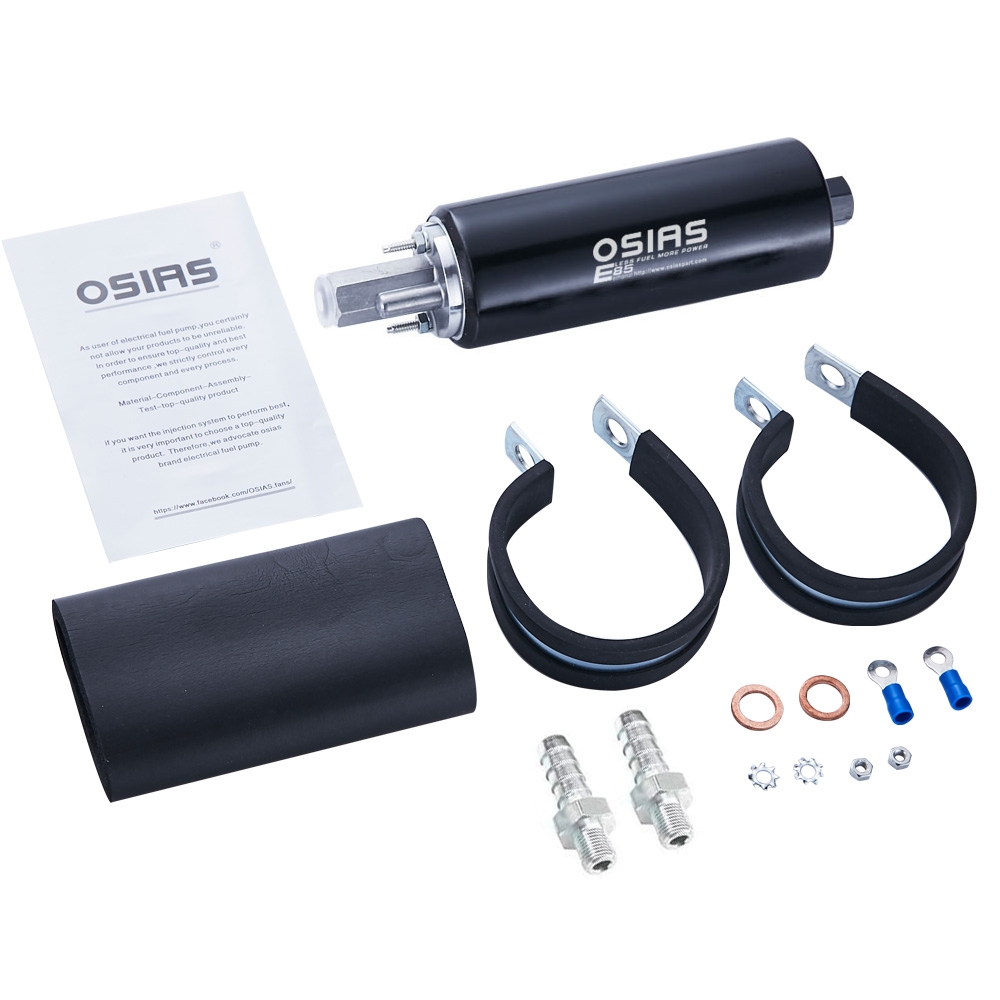OSIAS油泵Universal High Flow & Pressure External Inline 255LPH การใช้ปั๊ม GSL392