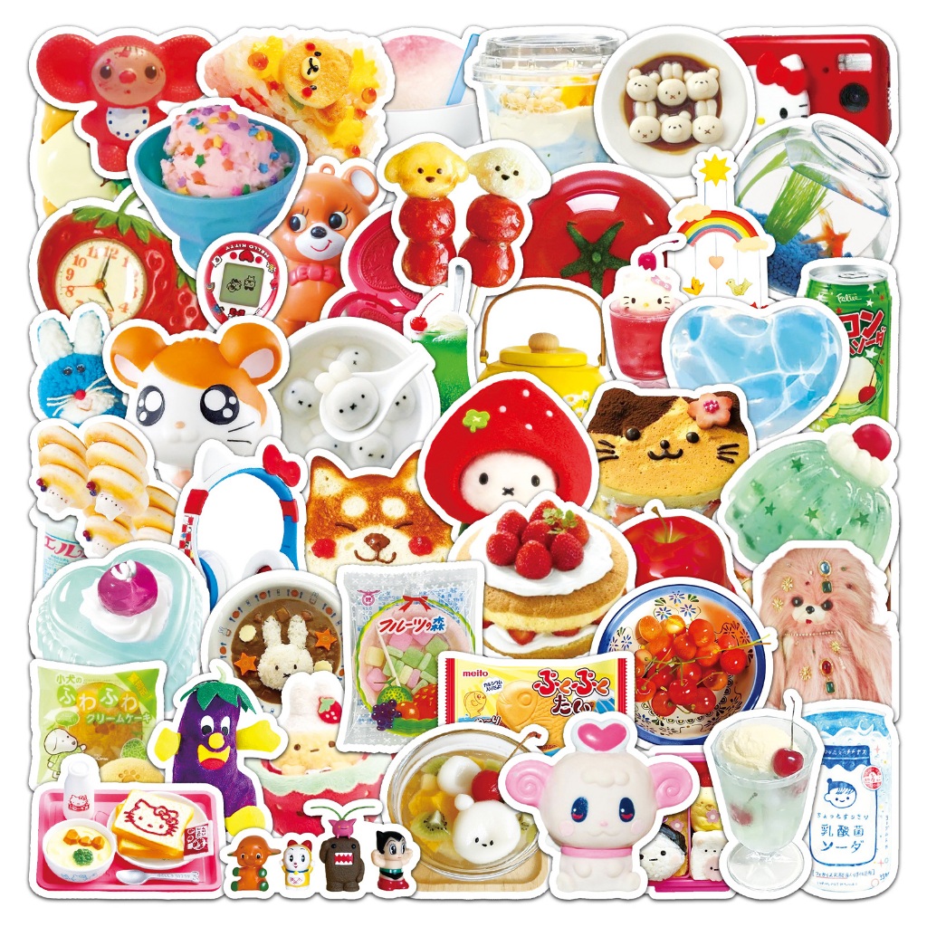 50 ชิ้น อิน สไตล์สติกเกอร์น่ารักสําหรับเคสโทรศัพท์สเก็ตบอร์ดสติกเกอร์รถกราฟฟิตีกันน้ําสร้างสรรค์ ทําเอง