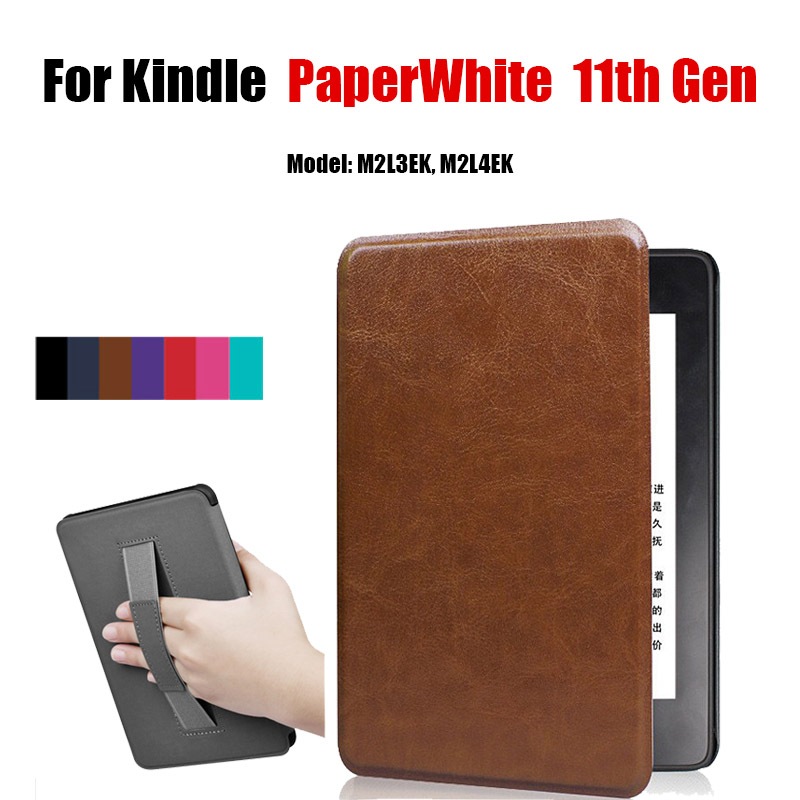สําหรับ Kindle PaperWhite 11th Gen 6.8 E-Book M2L3EK M2L4EK มือถือสไตล์สีทึบสมาร์ท Flap Case