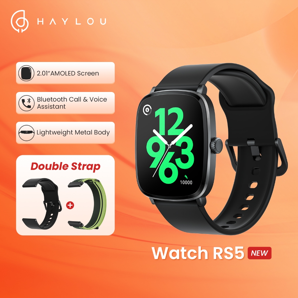 Haylou RS5 สมาร์ทวอท์ช 2.01 "จอแสดงผลบลูทูธโทรกันน้ํา IP68 20Day ความอดทนกีฬานาฬิกา
