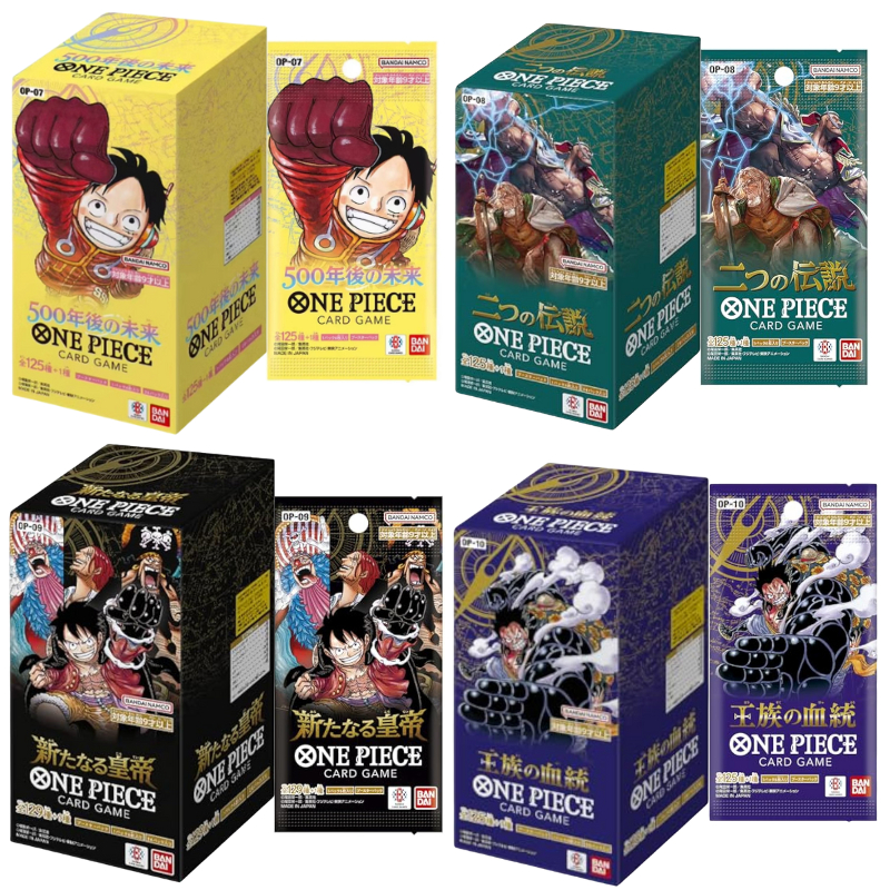 OP07-OP10 Bandai One Piece Card Game booster box ลูฟี่ Zoro การ์ด TCG ของขวัญวัน