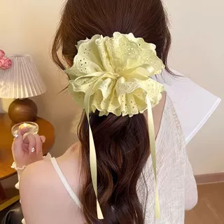 ดึงผมผูก~ลูกไม้ขนาดใหญ่ผูกผมลูกไม้ตัดอุปกรณ์ผม
