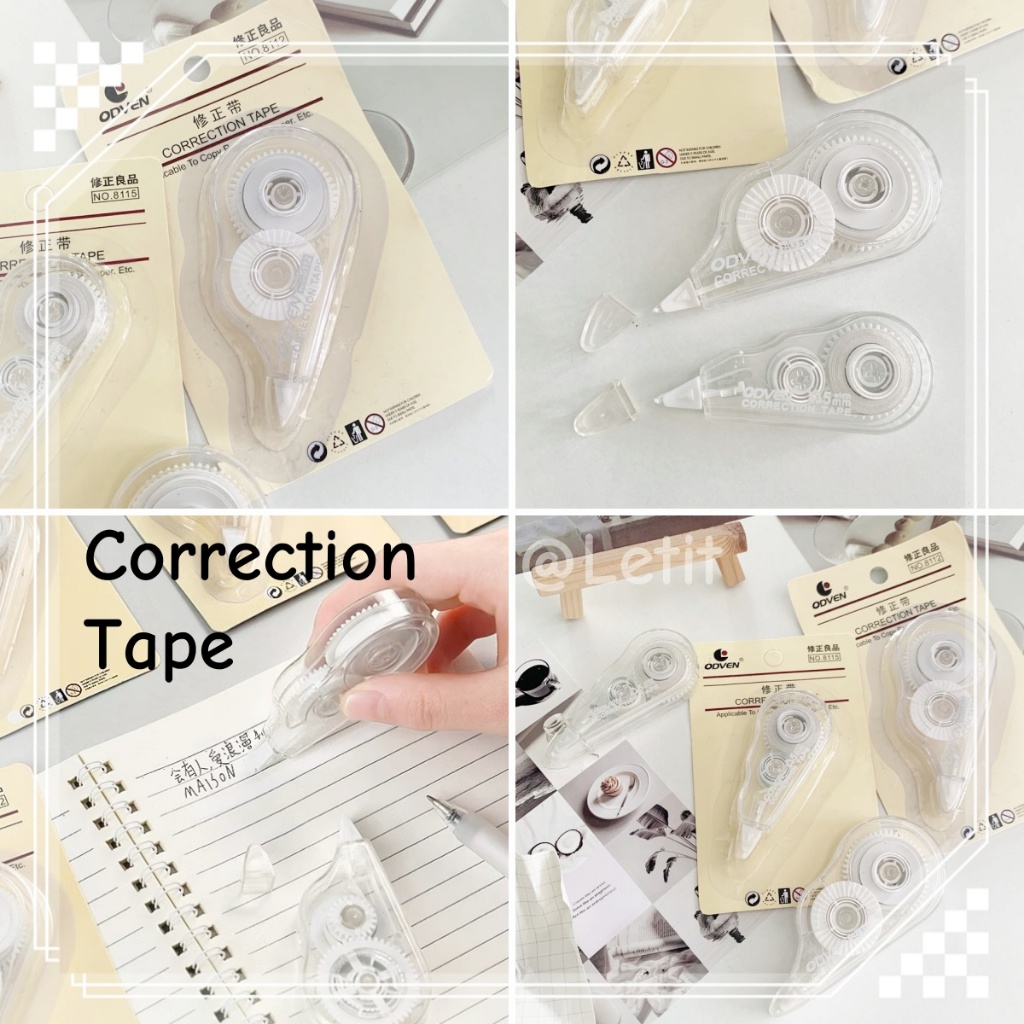 Letit | เทปลบคำผิดแบบใส พกพาสะดวก MUJI Style - อุปกรณ์สำนักงานและนักเรียน
