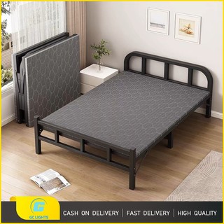 GC Folding Bed Portable Foldable Bed Save Space For Dormitory Rooms Single Bed
