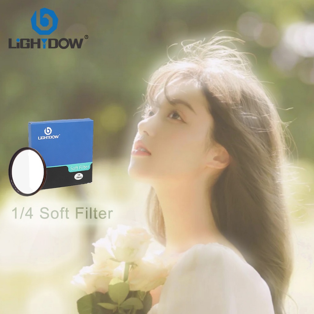 Lightdow Soft White Filter - ฟิลเตอร์เลนส์นุ่มสีขาว 1/4 สําหรับ 49-82 มม. สร้าง Dreamy Portraits & Landscape