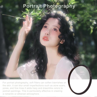 Lightdow Soft White Filter - ฟิลเตอร์เลนส์นุ่มสีขาว 1/4 สําหรับ 49-82 มม. สร้าง Dreamy Portraits & Landscape