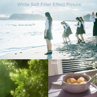 Lightdow Soft White Filter - ฟิลเตอร์เลนส์นุ่มสีขาว 1/4 สําหรับ 49-82 มม. สร้าง Dreamy Portraits & Landscape