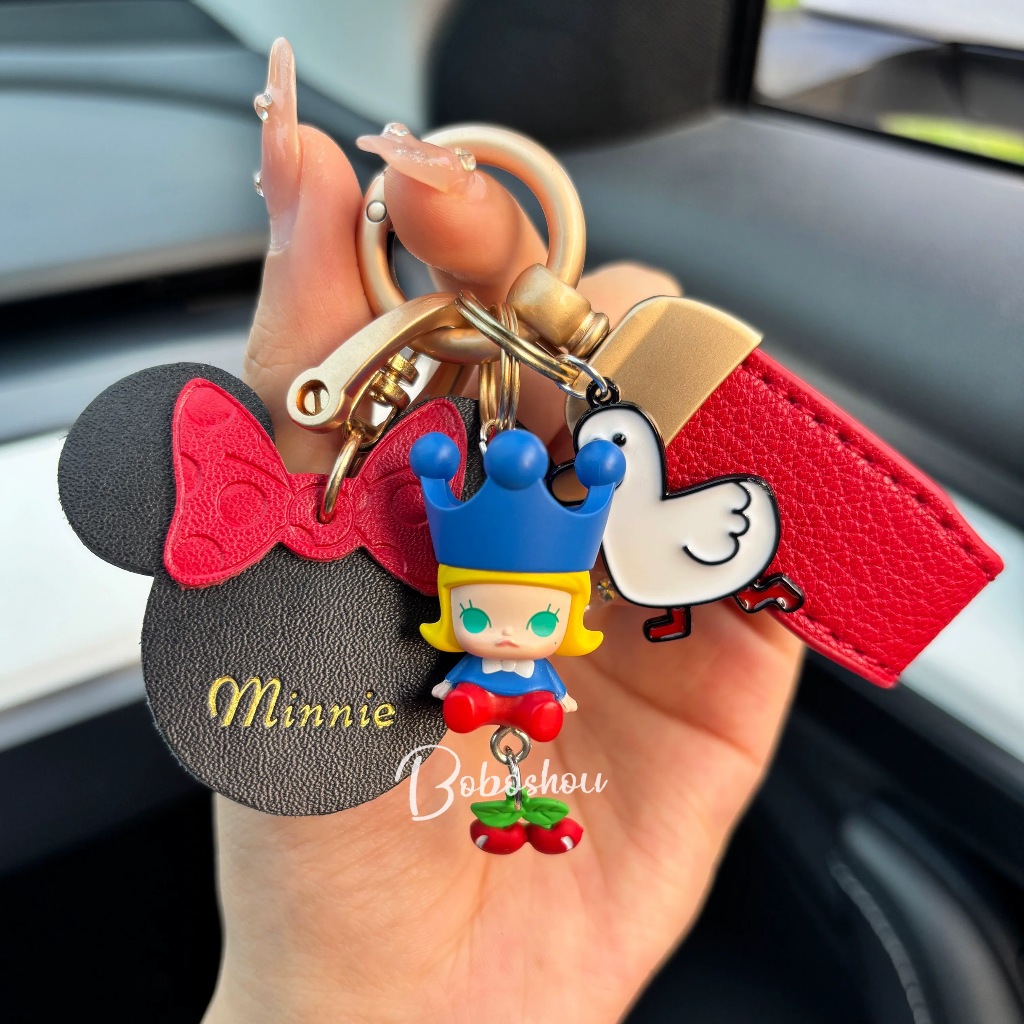 ของแท้ pop mart Popbean Dimoo sp พวงกุญแจรถยนต์ตุ๊กตาอินเทรนด์ charm ของขวัญวันเกิดสําหรับเด็กผู้หญิง
