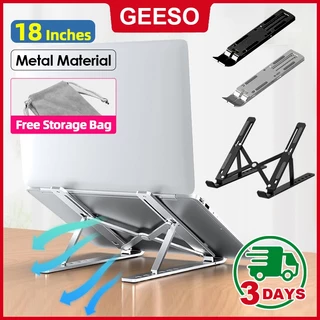 GEESO Portable Metal Laptop Stand แท่นวางโน๊ตบุ๊ค ขาตั้งโน๊ตบุ๊คพกพา Laptop Stand ที่วางโน๊ตบุ๊ค ที่วางแล็ปท็อป N3电脑支架 笔记本支架