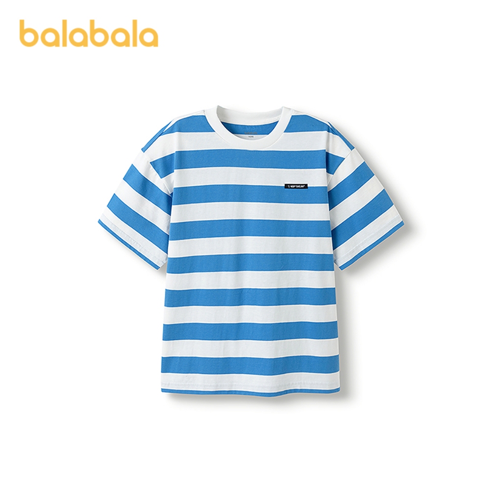 Balabala เด็กเด็กแขนสั้น Tshirt เด็กผู้หญิง 2025 ฤดูร้อนใหม่ Quickdry ผ้าฝ้าย