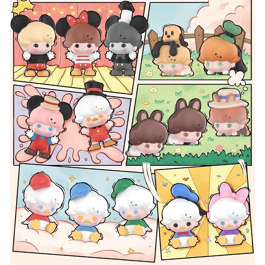 กล่องสุ่มของแท้ POPMART Popbean DIMOO x DISNEY Classic