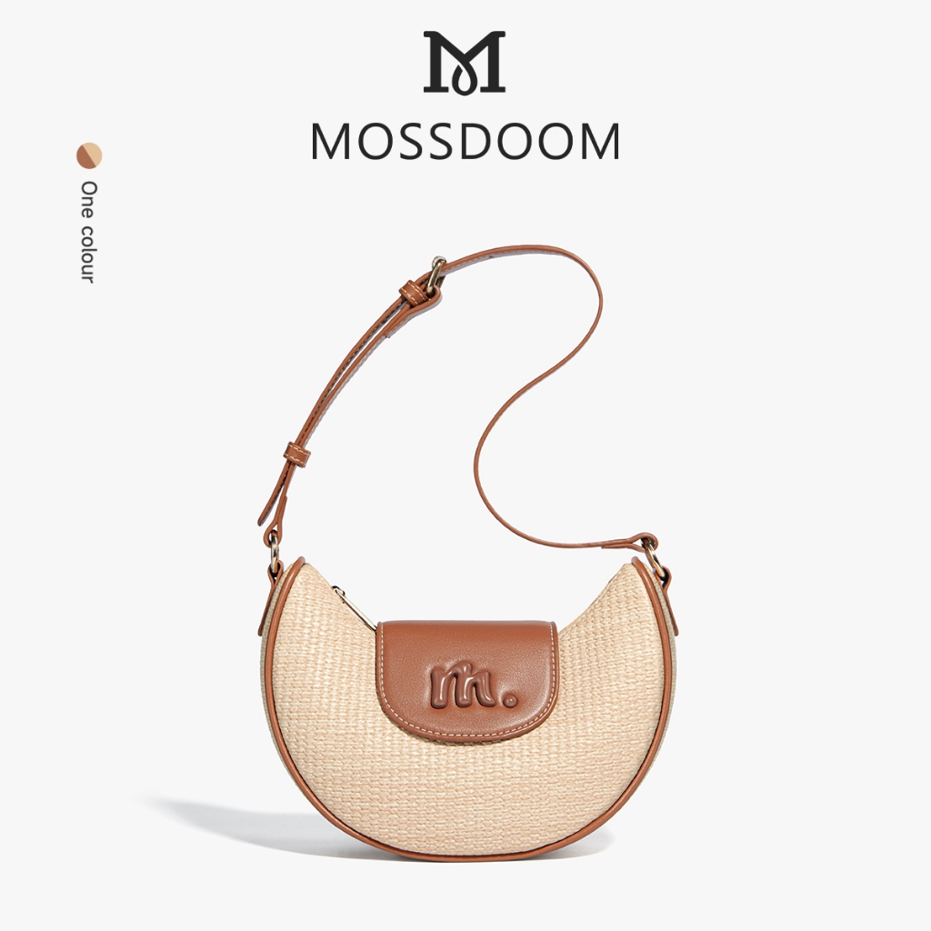 【Special off】MOSSDOOM Charlene Bag กระเป๋าทรงพระจันทร์เสี้ยว มินิมอล ดีไซน์สวยหรู