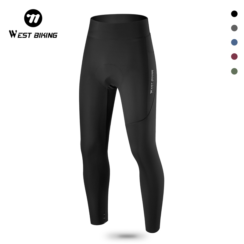 WEST BIKING ผู้ชายกางเกงขี่จักรยานผิว Breathable 3D ความหนาแน่นสูง Comfort Padding จักรยาน Bib กางเกง
