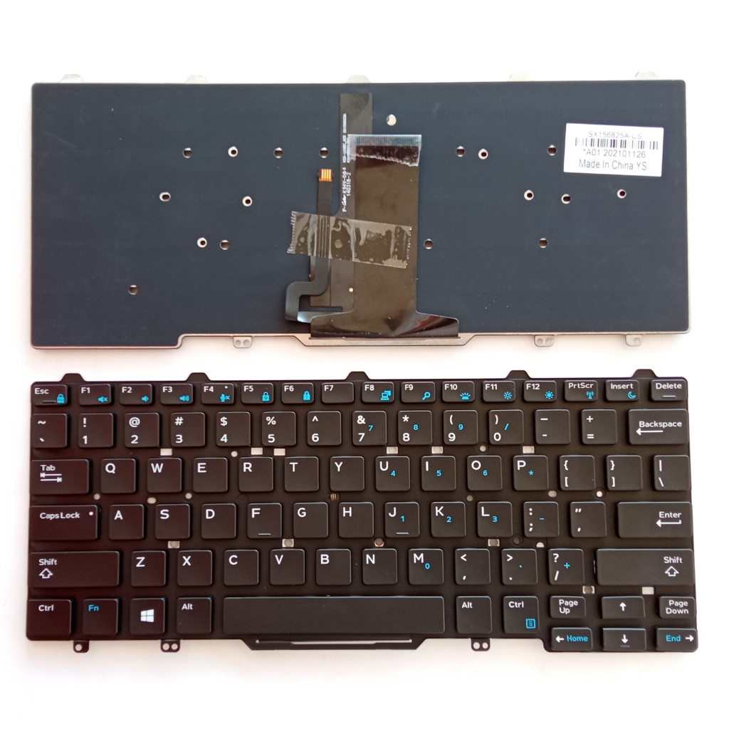 US แป้นพิมพ์แล็ปท็อปสําหรับ DELL Latitude 3340 3350 E3340 14 E5450 E7470 0VW6J9 PK1313D4A10 9Z.NB2UW