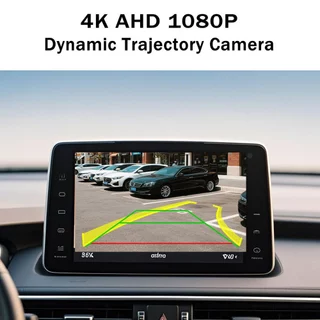 QMKJ 180 4K AHD 1080P Fisheye Night Vision รถแบบไดนามิก Trajectory กล้องมองหลังย้ายที่จอดรถสําหรับ Android Monitor