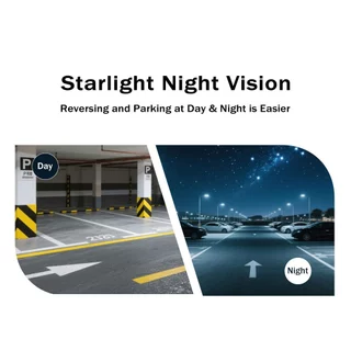 QMKJ 180 4K AHD 1080P Fisheye Night Vision รถแบบไดนามิก Trajectory กล้องมองหลังย้ายที่จอดรถสําหรับ Android Monitor