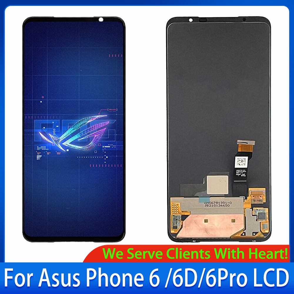 6.78" Original AMOLED สําหรับ Asus ROG 6 โทรศัพท์ 6 Pro 6Pro AI2201_C จอแสดงผล LCD + แผงสัมผัส Digit
