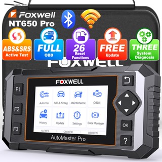 Foxwell NT650 PRO เครื่องสแกน OBD2 แบบสองทิศทาง เครื่องอ่านโ…
