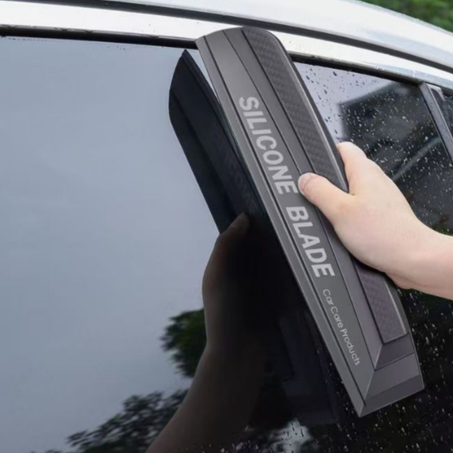 ลดราคาCar ที่ปัดน้ําฝนซิลิโคน Scratch Free Water Remover Quiet Glass Cleaner Magic เครื่องมือล้างรถ Auto Care