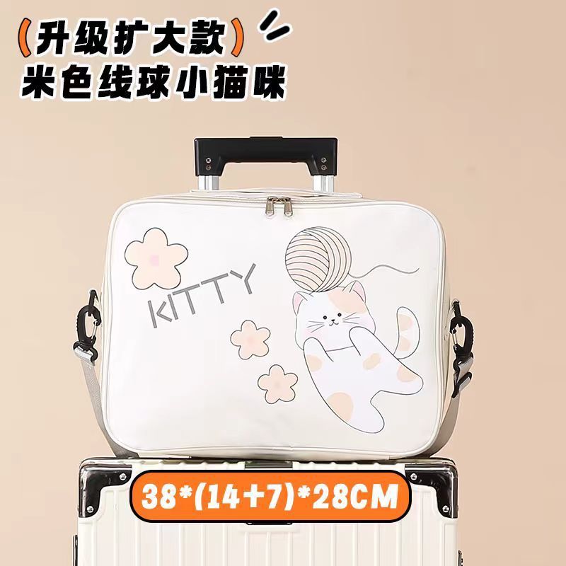 ลายการ์ตูนน่ารัก Duffel Travel Sport bag Handbag Weekender Bags