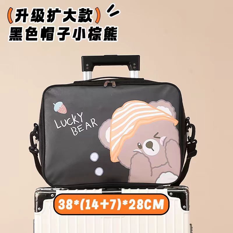 ลายการ์ตูนน่ารัก Duffel Travel Sport bag Handbag Weekender Bags