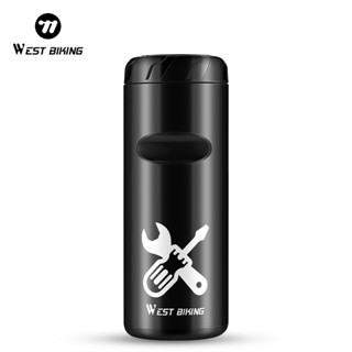 WEST BIKING จักรยานซ่อมเครื่องมือ Jar กรอบเปลือกแข็งกระเป๋าก…