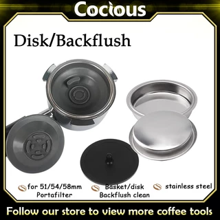 Cocious Coffee Backflush Disk Backflush Basket Blind Filter Basket Clean Acceessories สําหรับ Gemilai Breville