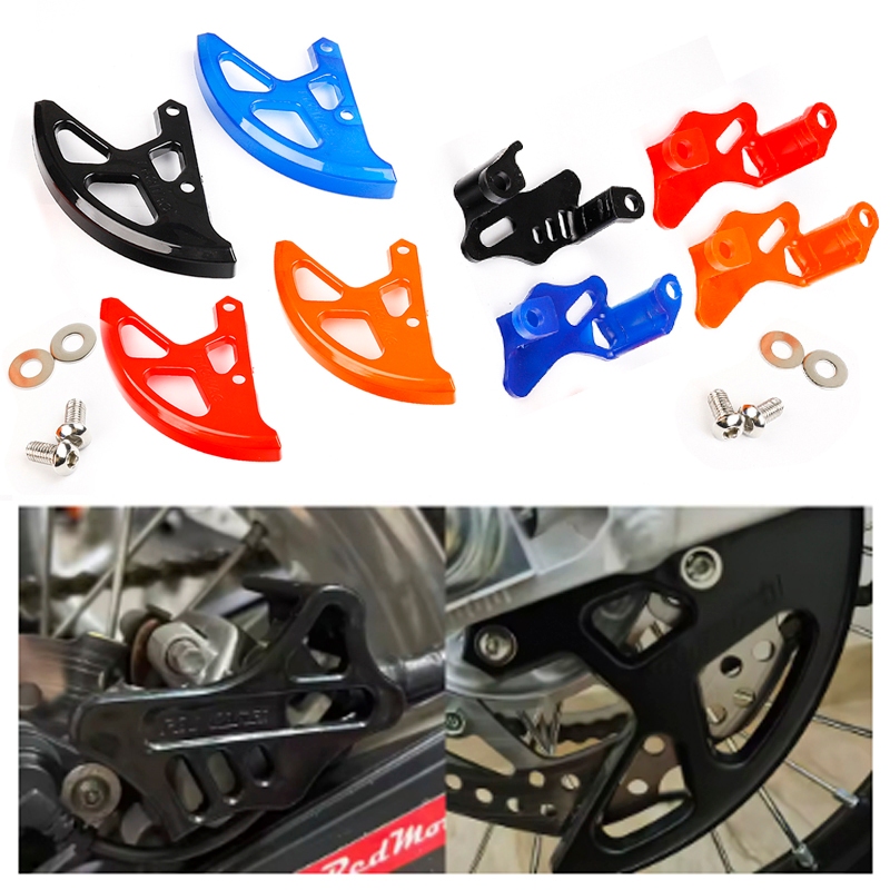รถจักรยานยนต์พลาสติกฝาครอบดิสก์เบรกด้านหลัง Caliper Guard สําหรับ Honda CR125R CR250R CRF250X CRF450X CRF250RX CRF450RX CRF250R CRF450R 2002-2022 Motocross
