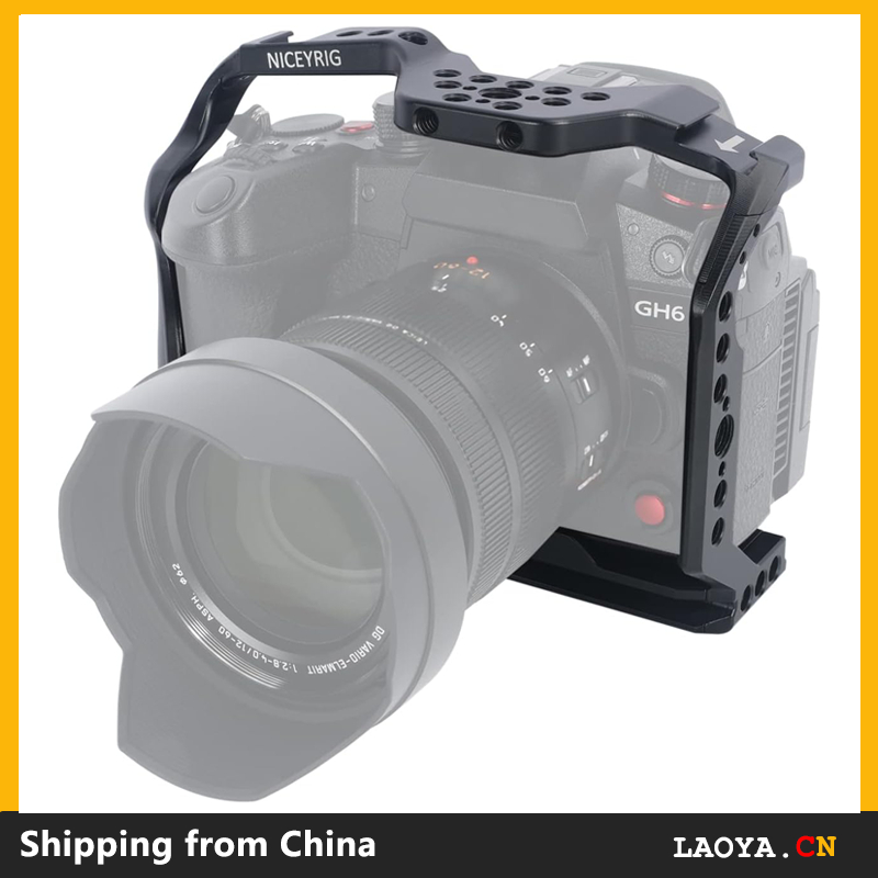 NICEYRIG Lumix GH7 GH6 Camera Cage for Panasonic GH7 GH6 Stabilizer Videomaking Rig Streamline Full 