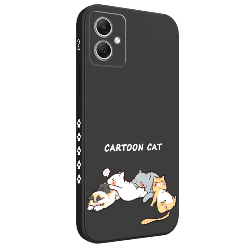 น่ารัก Sleeping Cat สําหรับ Samsung Galaxy A17 A07 A56 A36 A26 A16 A06 A15 A25 A35 A55 A05 A05S 4G 5G ซิลิโคนเหลวด้านข้างรูปแบบฝาครอบ - รูปที่ 5