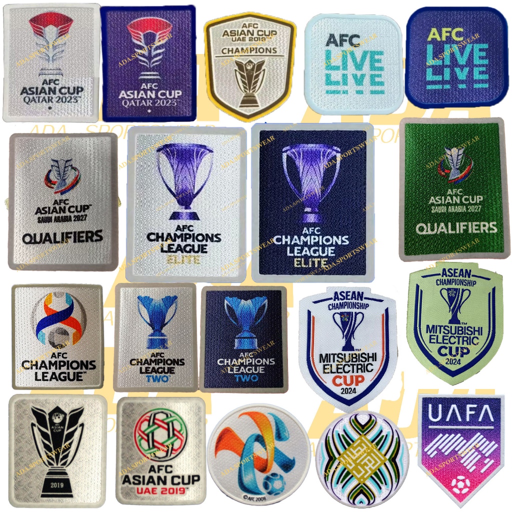 ฟิล์ม Patch ลายทีมฟุตบอล AFC พร้อมเทคโนโลยี Flocking สำหรับเสื้อกีฬา
