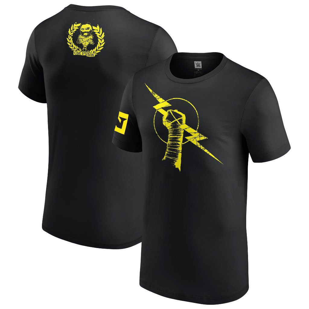 เสื้อยืดย้อนยุค CM Punk Nexus สําหรับผู้ชายสีดํา