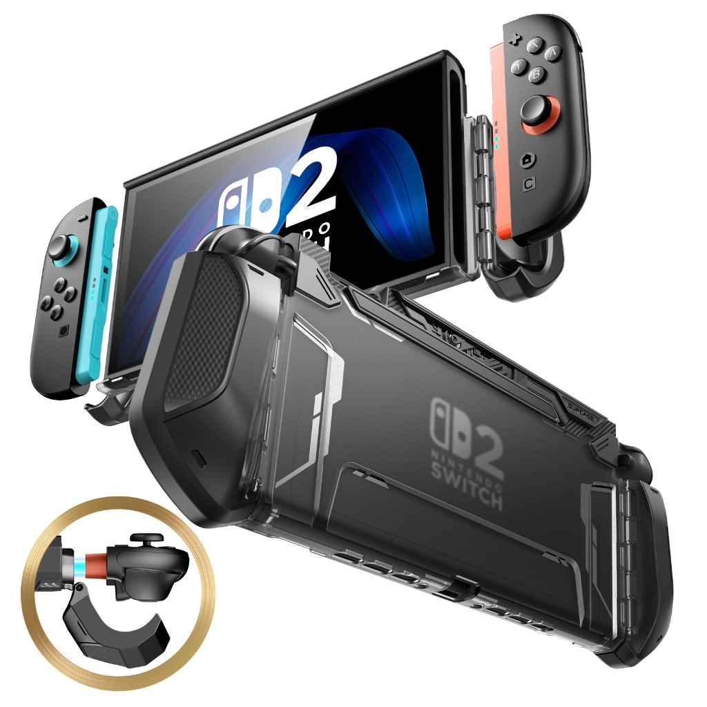 SUPCASE Dockable Blade Series สําหรับ Nintendo Switch 2 2025 TPU Grip ฝาครอบป้องกันอุปกรณ์เสริมใช้งานร่วมกับสวิทช์ 2 7.9 นิ้วและ Quick-Release Joy Con Design