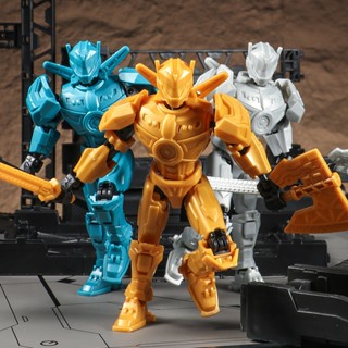 3d อะนิเมะ mecha humanoid building block ของเล่นของขวัญ