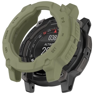 ยางนาฬิกา + แก้ว + ปลั๊กสําหรับ Garmin instinct 3 Case กรณี Edged เคส Garmin instinct 3 ฟิล์ม กระจกนิรภัยกันกระแทก Garmin instinct 3 Sceen Protecor 3 เคส Tempered glass ฟิล์ม 3 Plug 3 Tempered glass