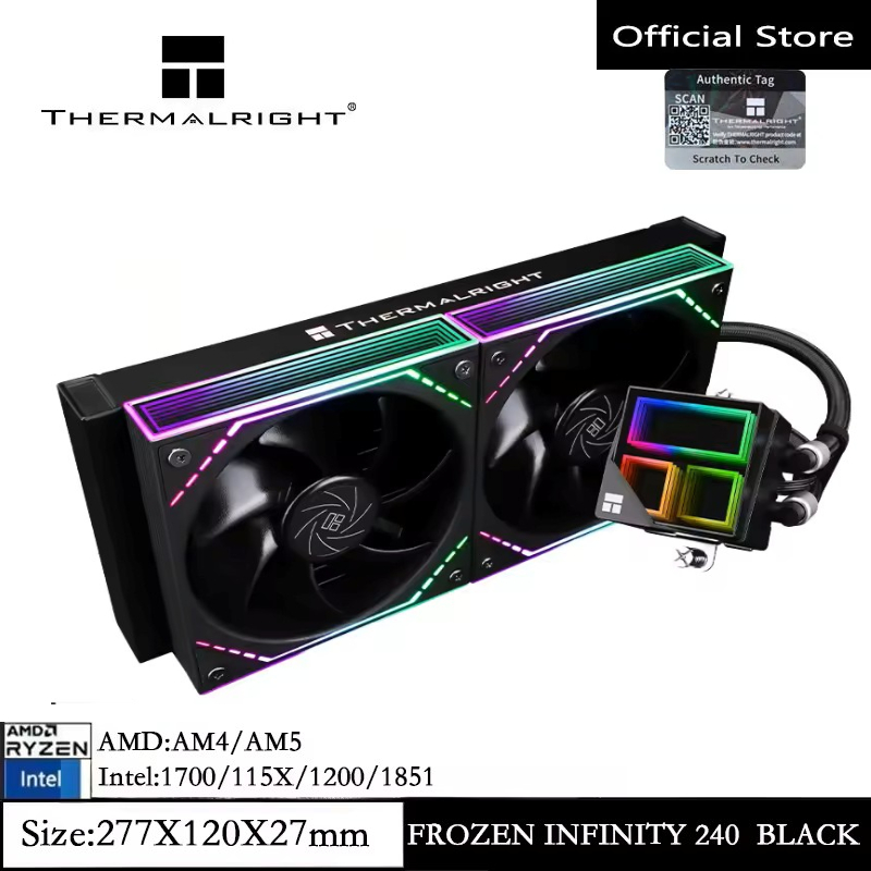 Thermalright Frozen Infinity 240/360 Liquid CPU Cooler พัดลม PWM 2000RPM ความร้อนเดสก์ท็อป CPU Aio C