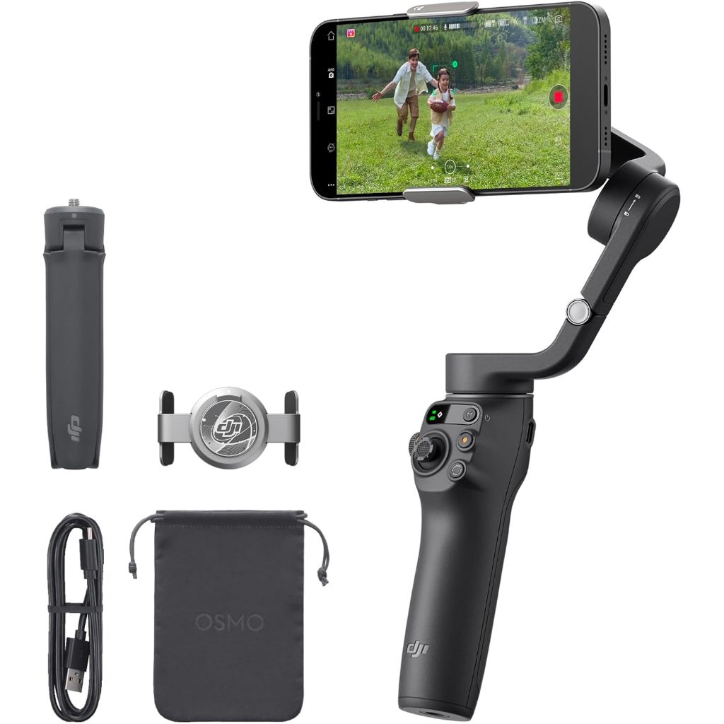 Dji Osmo Mobile 6 ไม้กันสั่นสําหรับสมาร์ทโฟน, ไม้กันสั่นโทรศัพท์ 3 แกน, ก้านต่อในตัว, การติดตามวัตถุ, แบบพกพาและพับได้, โคลง Vlogging, YouTube TikTok