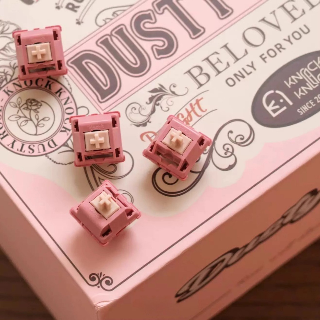 -LW- Knock Knock Studio Dusty Rose Switch Linear Switch 42g Trigger 3.6 มม.จังหวะคีย์บอร์ดที่กําหนดเอง MX Switch BSUN OEM